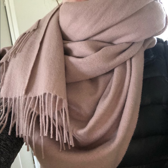 Cos Wool Cashmere Scarf With Fringe 
